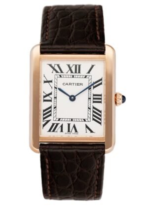 Cartier Tank Solo W5200025 18k ouro rosa Relógio Masculino