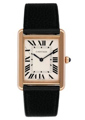 Cartier Tank Solo W5200025 18k ouro rosa Relógio Caixa e Documentos