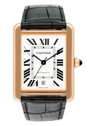Cartier Tank Solo XL W5200026 18k ouro rosa Relógio Masculino
