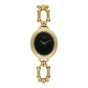 Chopard 86435 5043 1 Onyx Dial Bamboo Style Relógio Feminino