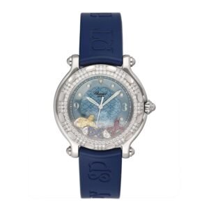 Chopard Happy Sport Fish 27/8822 mostrador azul Relógio Feminino With Box