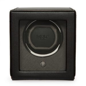 Cub Single Relógio Winder with Cover - Black