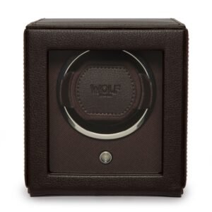 Cub Single Relógio Winder with Cover - Brown
