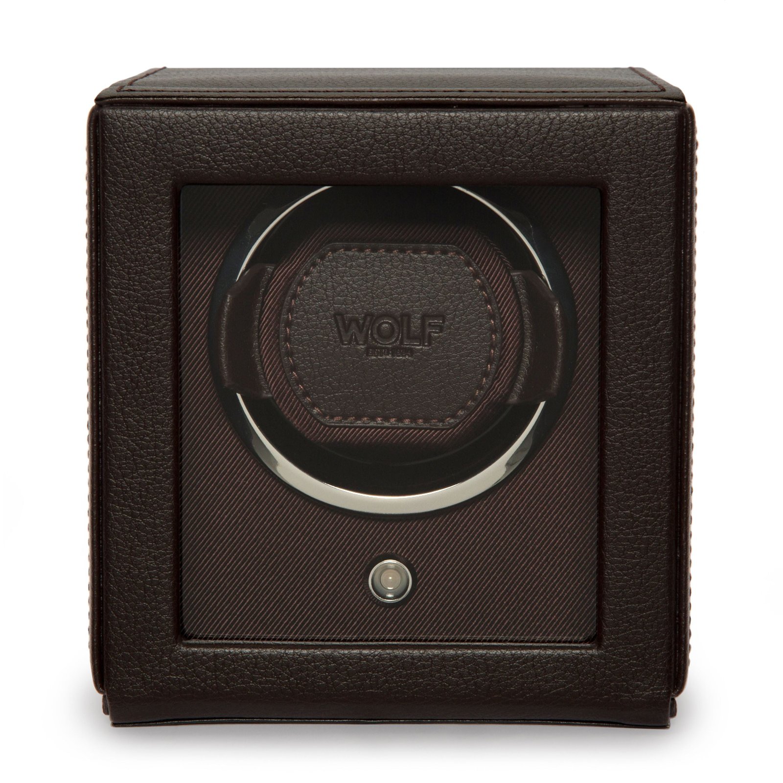 Cub Single Relógio Winder with Cover - Brown