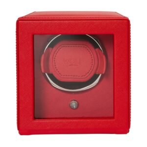 Cub Single Relógio Winder with Cover - Tutti Frutti Red