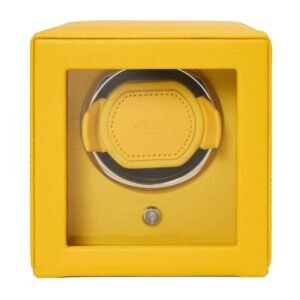 Cub Single Relógio Winder with Cover - Yellow