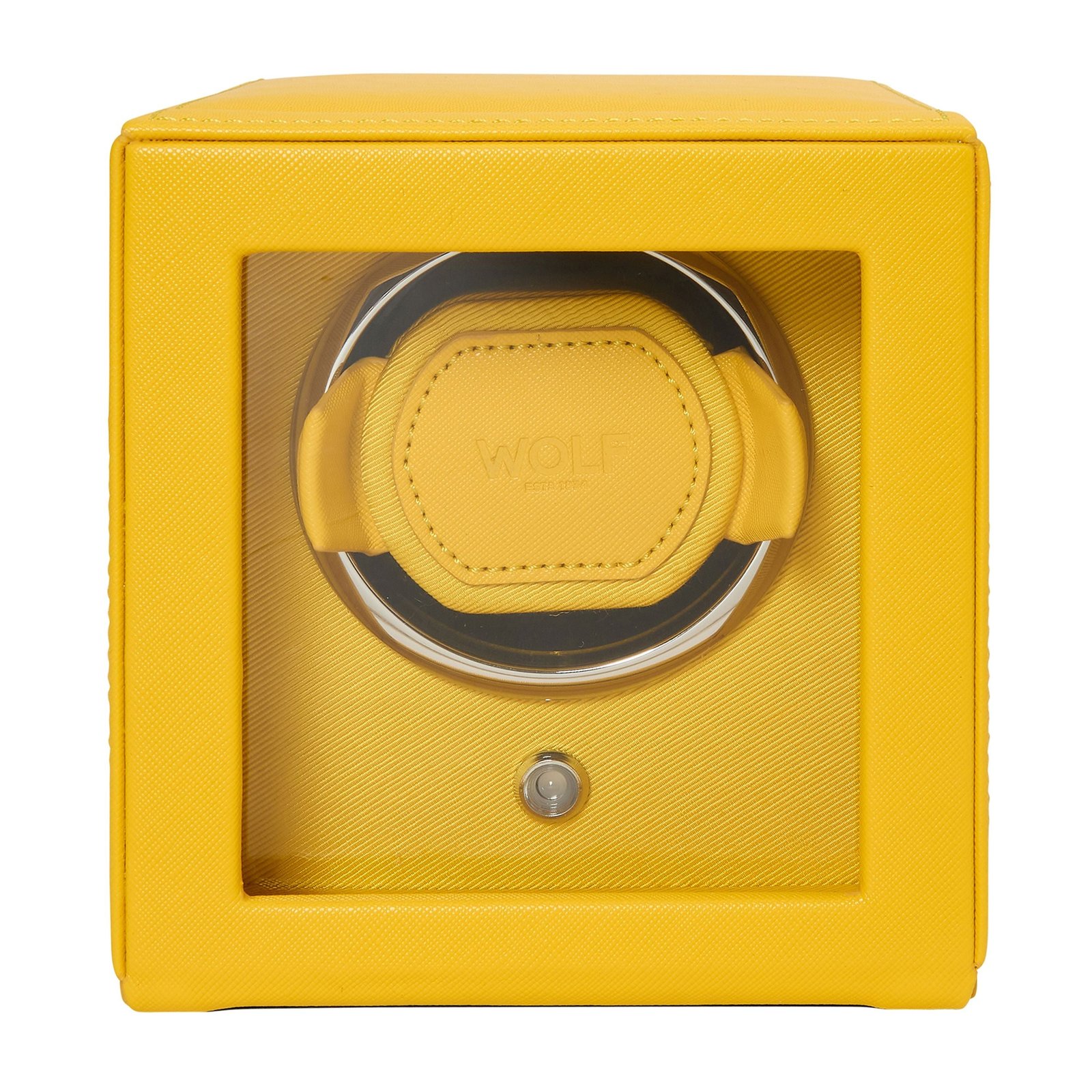 Cub Single Relógio Winder with Cover - Yellow
