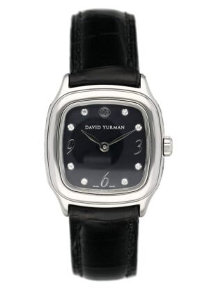 David Yurman Thoroughtbred T304-XSST Black MOP Diamond Relógio Feminino