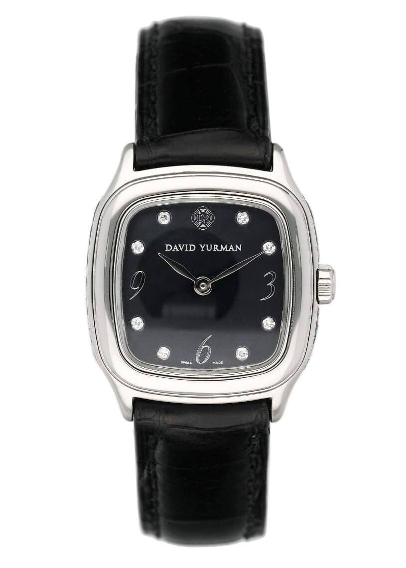 David Yurman Thoroughtbred T304-XSST Black MOP Diamond Relógio Feminino