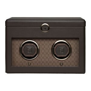 Earth Double Relógio Winder - Coffee