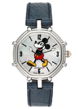 Gérald Genta Disney G.3450.7 Micky Mouse Dial Relógio Feminino Caixa e Documentos