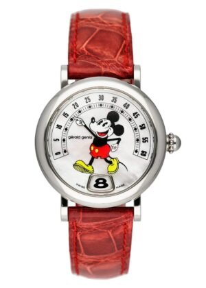 Gérald Genta Disney G.3622 Mickey Mouse MOP Dial Relógio Feminino