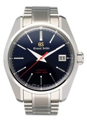 Grand Seiko Heritage SBGH281 mostrador azul Limited Relógio Masculino Caixa e Documentos