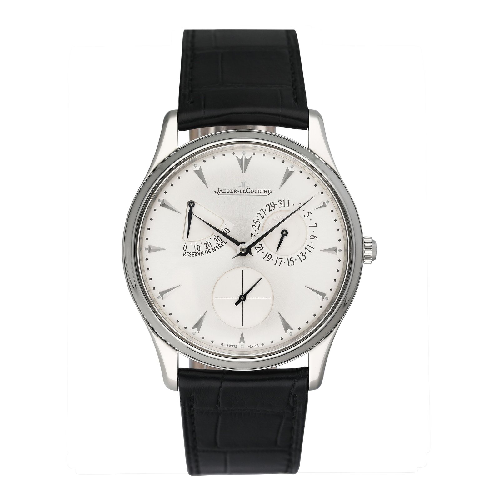 Jaeger LeCoultre Master Ultra Thin Q1378420 Relógio Masculino Caixa e Documentos