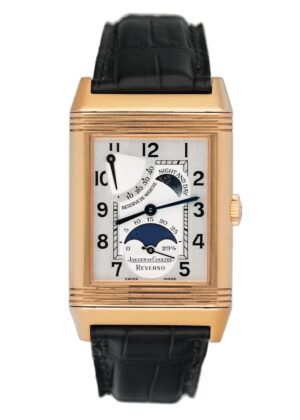 Jaeger LeCoultre Reverso 270.2.63 Sun Moon ouro rosa Relógio Masculino