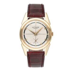 Lecoultre 950-135 mostrador prata Relógio Masculino