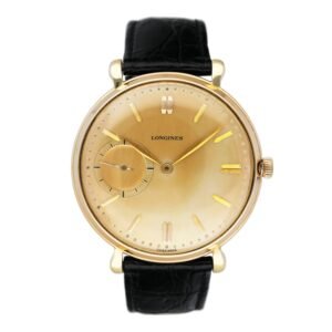Longines Vintage mostrador dourado Relógio Masculino
