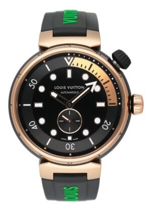 Louis Vuitton Tambour Street Drive QA123A Relógio Masculino