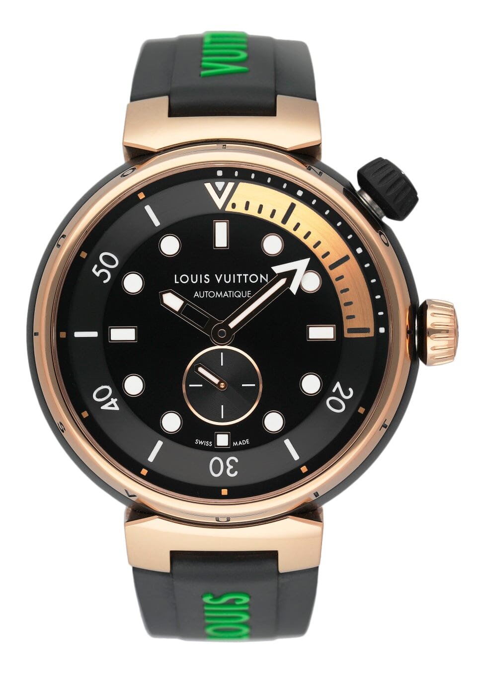 Louis Vuitton Tambour Street Drive QA123A Relógio Masculino