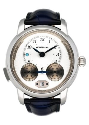 Montblanc Star Legacy Rieussec 118537 mostrador prata Relógio Masculino Caixa e Documentos