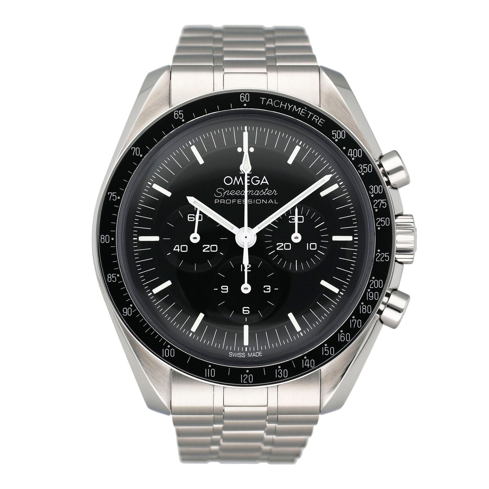 Omega Speedmaster 310.30.42.50.01.001 MOONWATCH Professional Relógio Masculino Caixa e Documentos