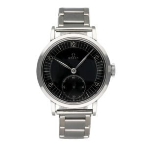 Omega Vintage mostrador preto Relógio Masculino