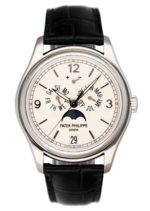 Patek Philippe Annual Calendar 5146G Cream Dial Relógio Masculino