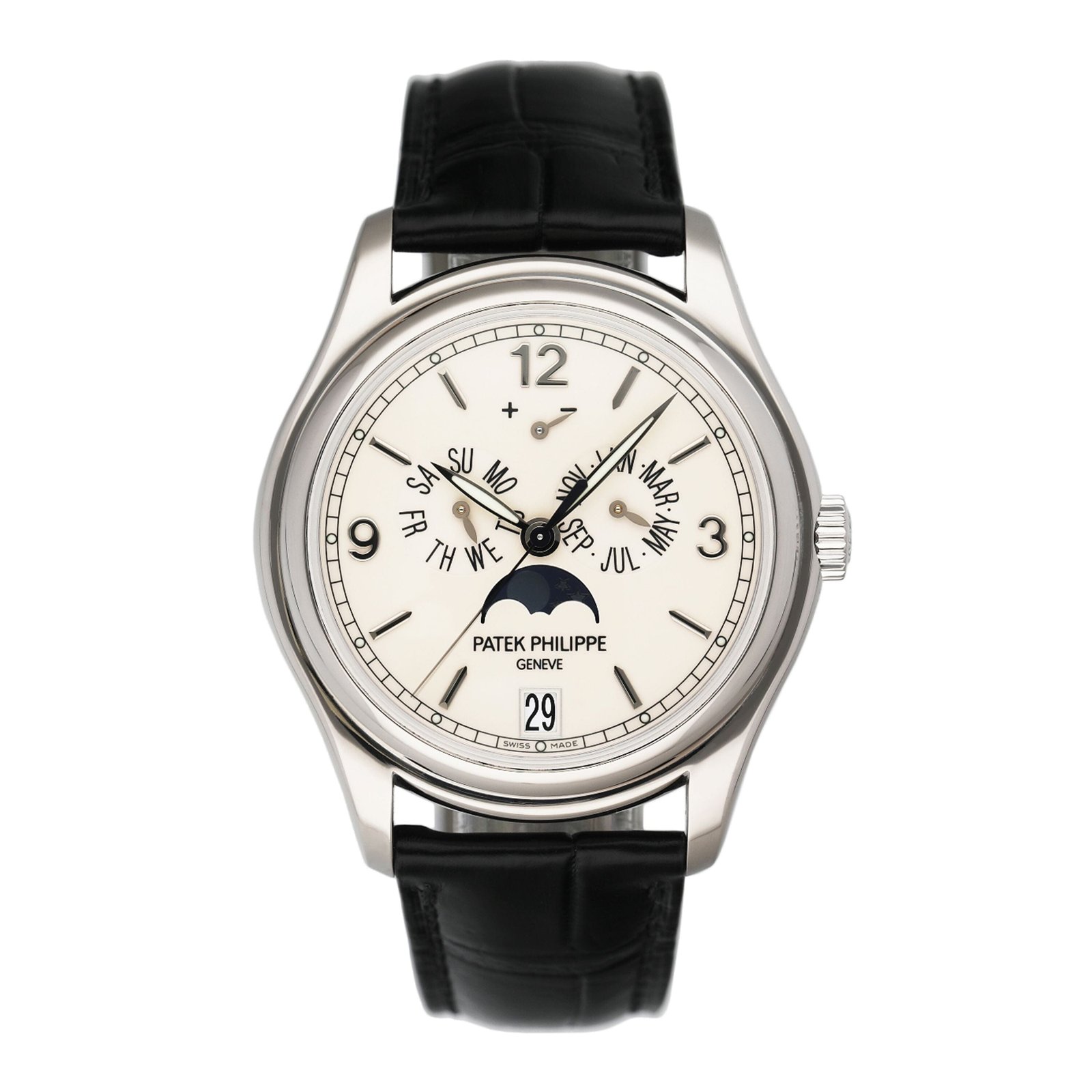Patek Philippe Annual Calendar 5146G Cream Relógio Masculino Caixa e Documentos
