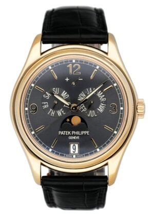 Patek Philippe Annual Calendar 5146J Slate Dial Relógio Masculino Caixa e Documentos