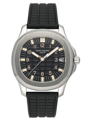 Patek Philippe Aquanaut 5065A mostrador preto Relógio Masculino With Archives