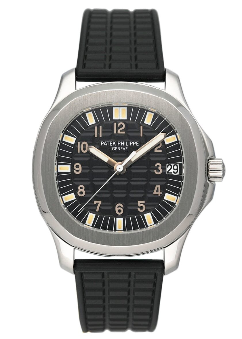 Patek Philippe Aquanaut 5065A mostrador preto Relógio Masculino With Archives