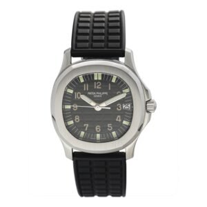 Patek Philippe Aquanaut 5066/1A mostrador preto Relógio Masculino Caixa e Documentos