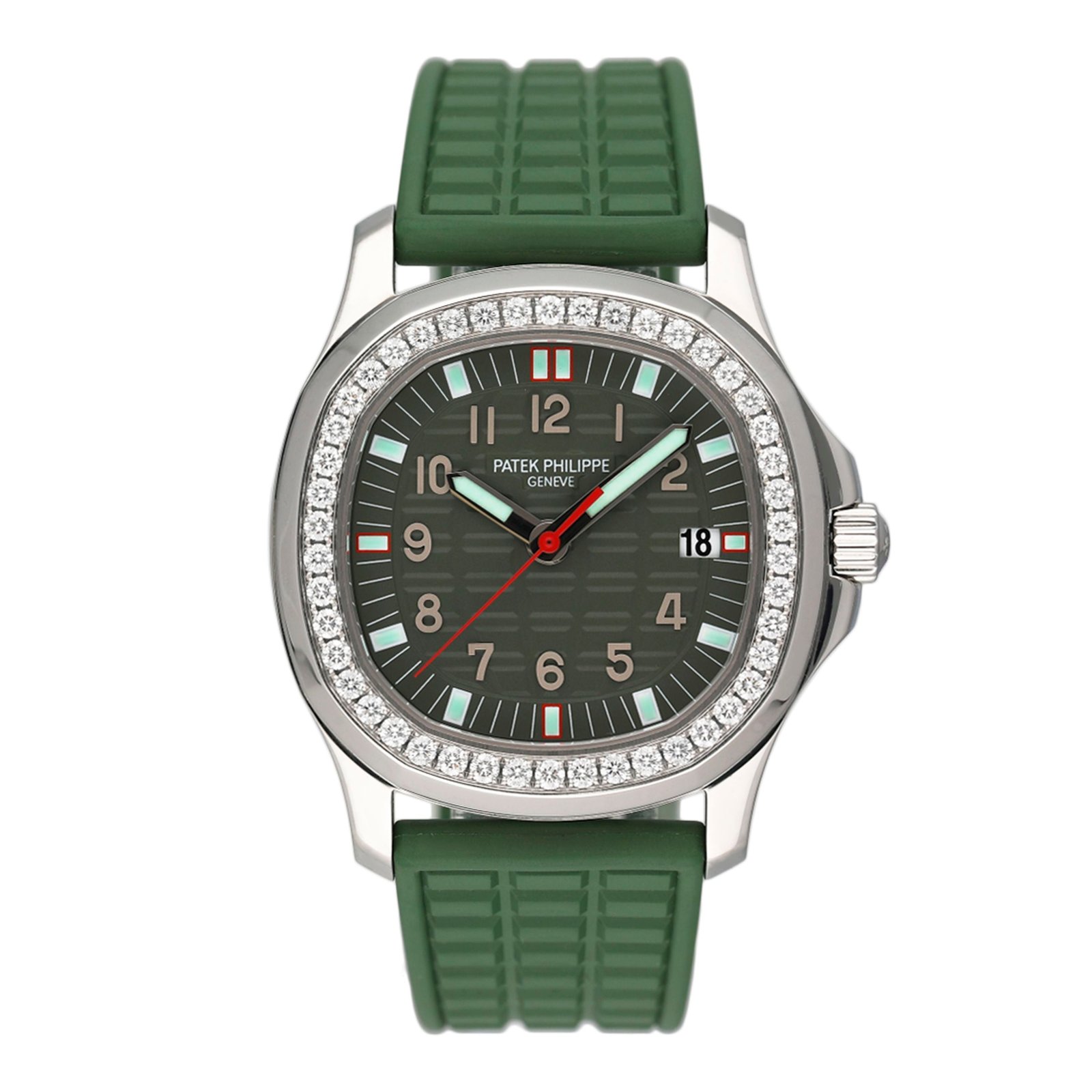 Patek Philippe Aquanaut 5067A Green Dial Relógio Feminino With Archives