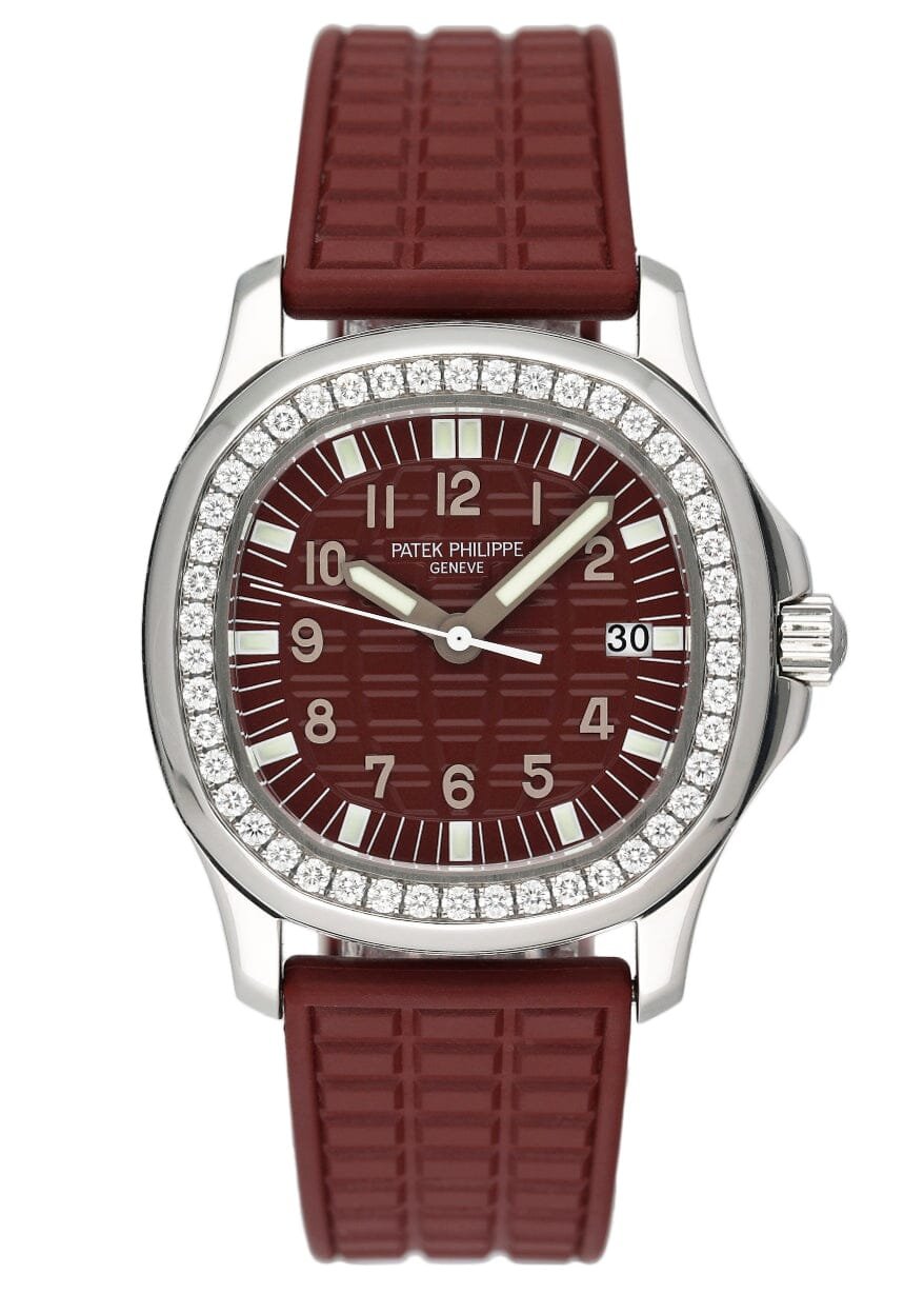 Patek Philippe Aquanaut 5067A Red Dial Relógio Feminino With Archives