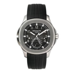Patek Philippe Aquanaut 5164A-001 mostrador preto Relógio Masculino Caixa e Documentos