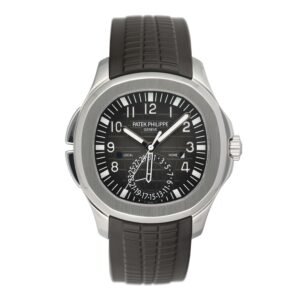 Patek Philippe Aquanaut 5164A-001 mostrador preto Relógio Masculino Caixa e Documentos