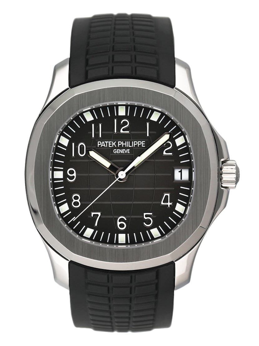 Patek Philippe Aquanaut 5165A-001 mostrador preto Relógio Masculino