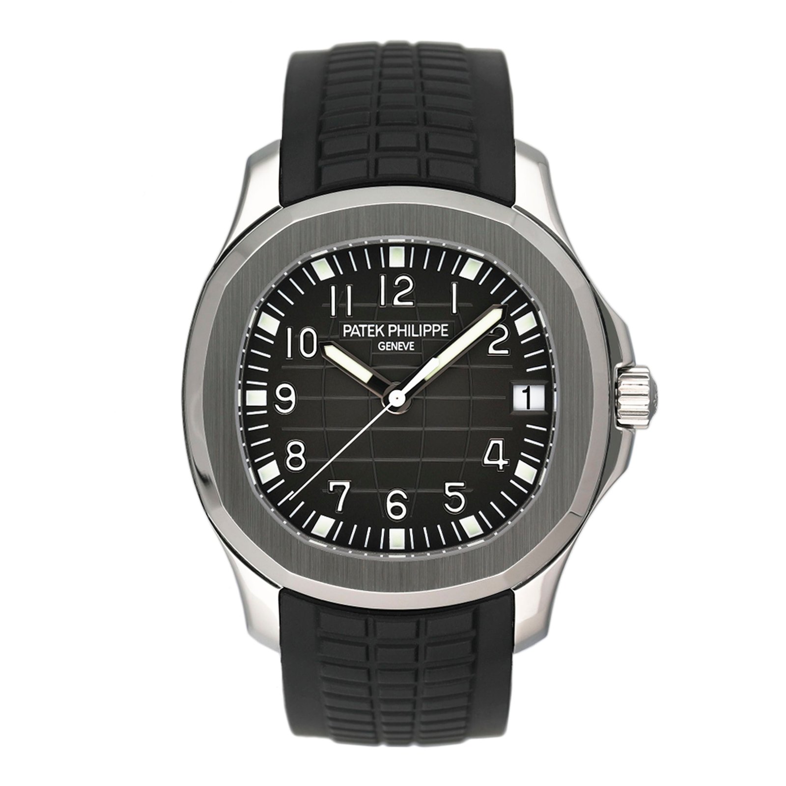 Patek Philippe Aquanaut 5165A-001 mostrador preto Relógio Masculino Caixa e Documentos