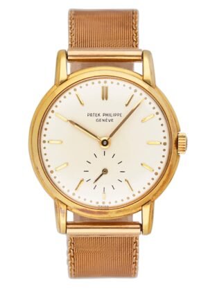 Patek Philippe Calatrava 2484 18k ouro amarelo Relógio Masculino