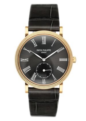 Patek Philippe Calatrava 3919J mostrador cinza Relógio Masculino