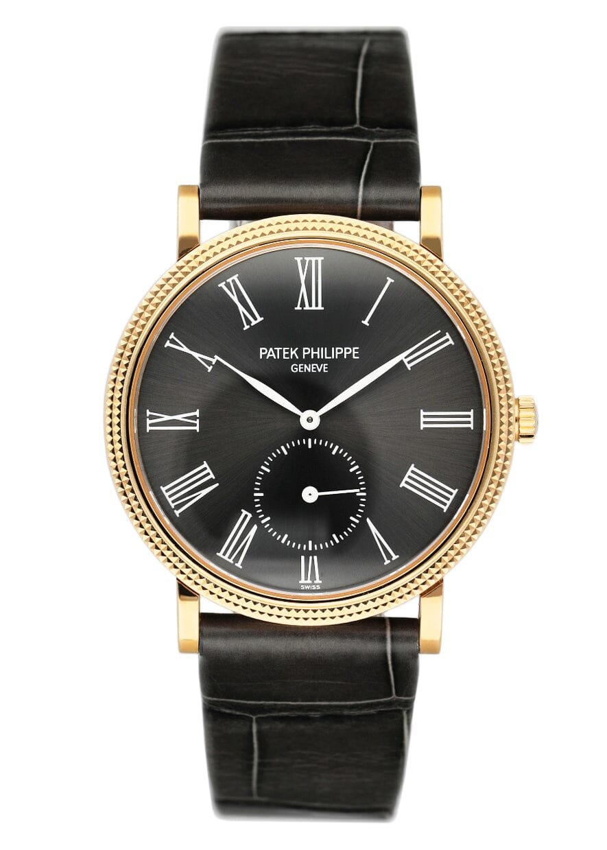 Patek Philippe Calatrava 3919J mostrador cinza Relógio Masculino