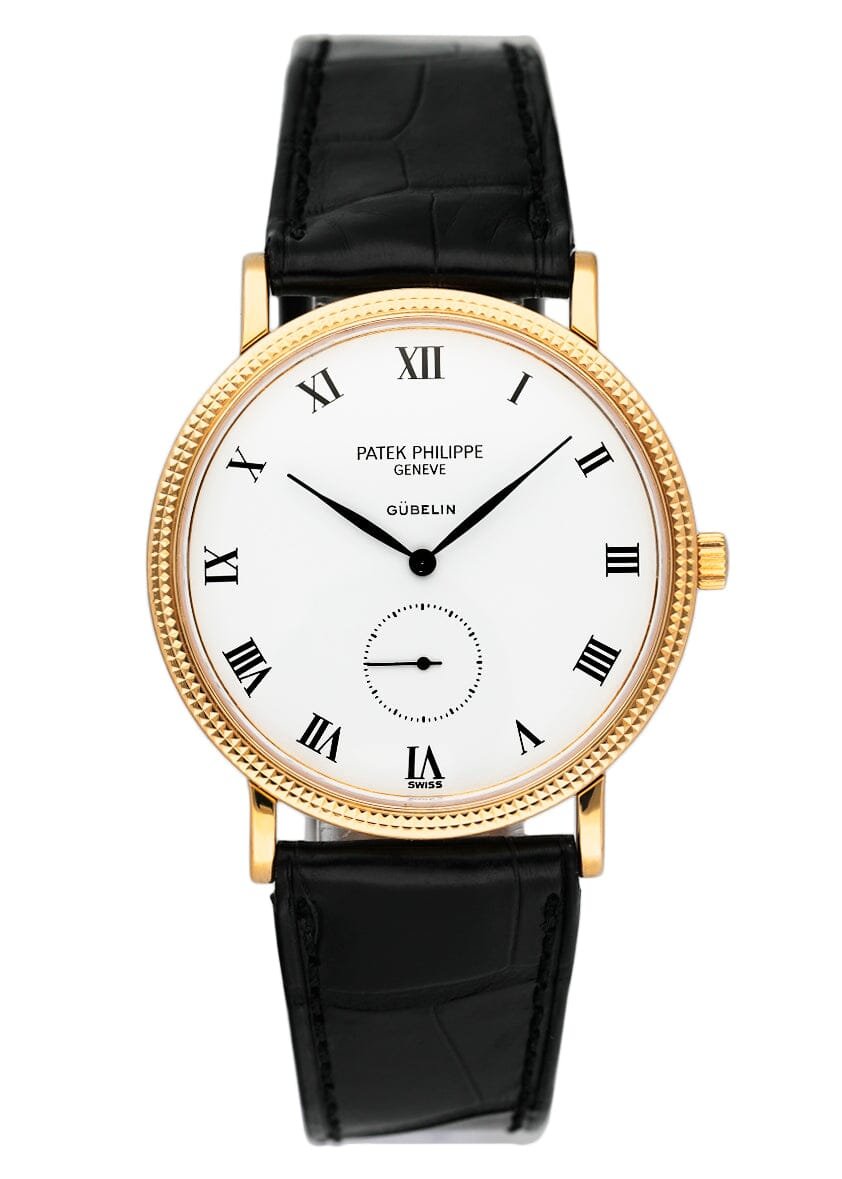 Patek Philippe Calatrava 3919J Gubelin Dial Relógio Masculino