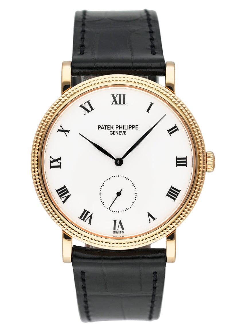 Patek Philippe Calatrava 3919J mostrador branco Relógio Masculino