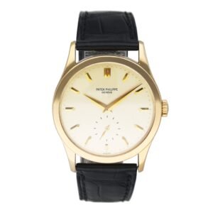 Patek Philippe Calatrava 5096J Opaline Dial 28K ouro amarelo Relógio Masculino With Archives