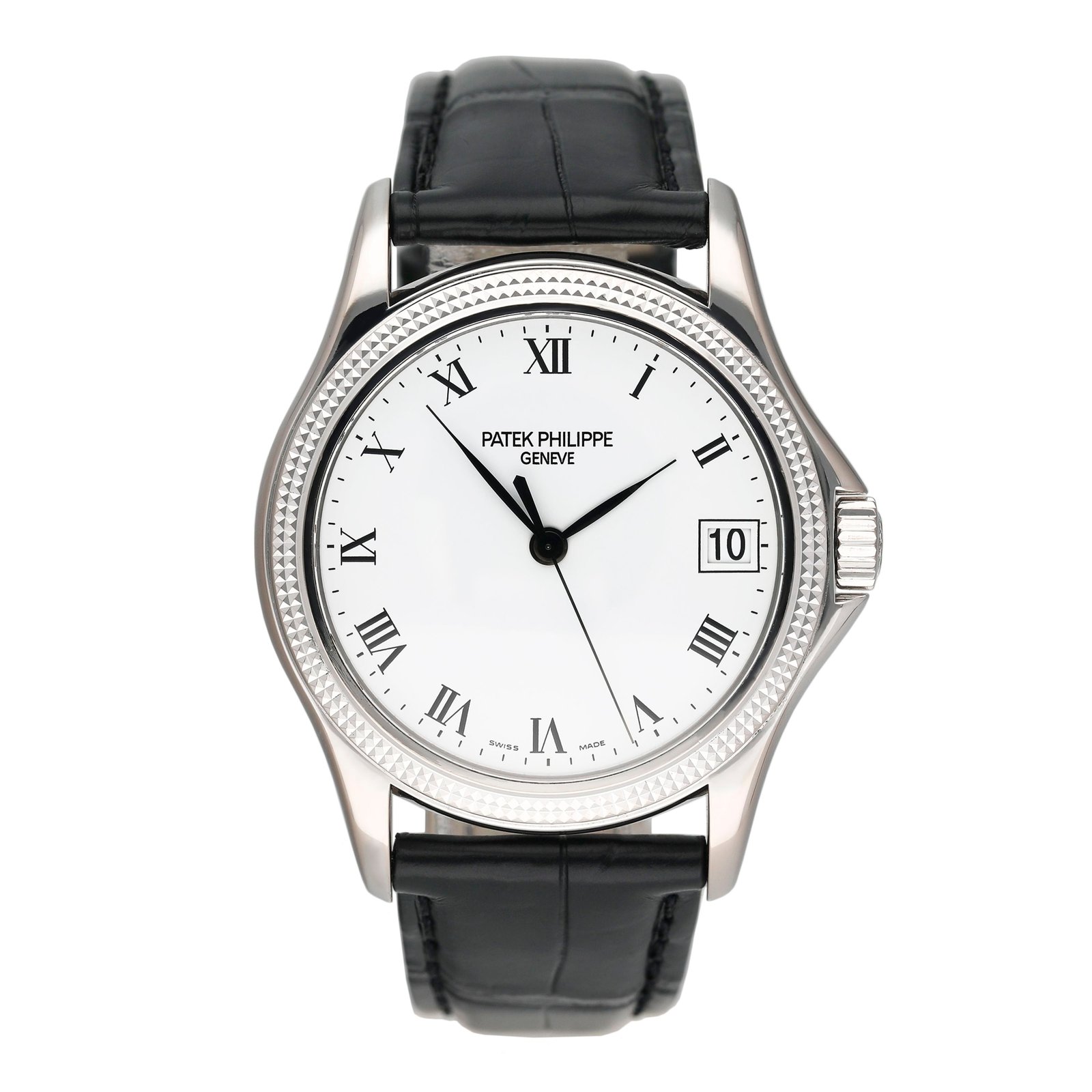 Patek Philippe Calatrava 5117G 18k ouro branco Relógio Masculino com Documentos