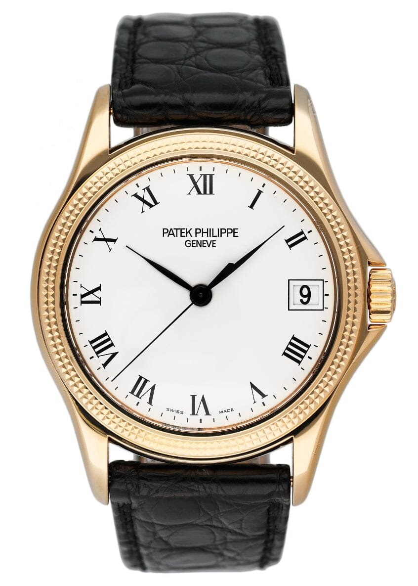 Patek Philippe Calatrava 5117J 18k ouro amarelo Relógio Masculino Caixa e Documentos