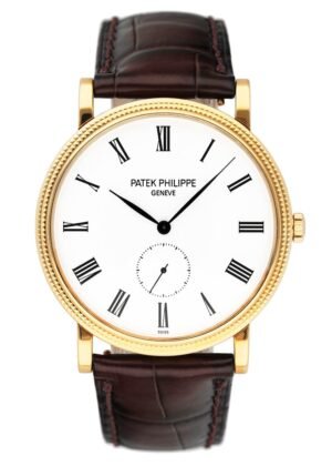 Patek Philippe Calatrava 5119J 18k ouro amarelo Relógio Masculino com Documentos