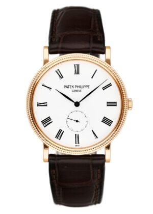 Patek Philippe Calatrava 5119R 18k ouro rosa Relógio Masculino With Box