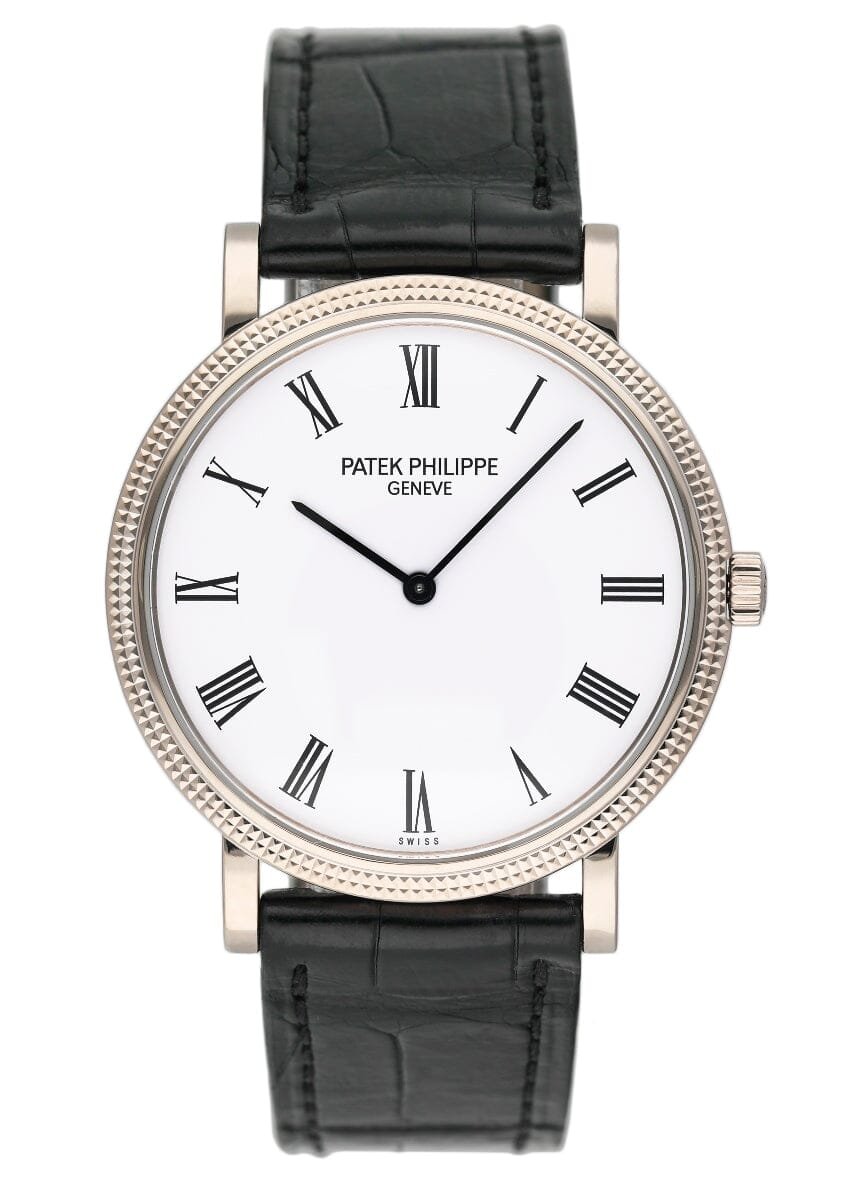 Patek Philippe Calatrava 5120G mostrador branco Relógio Masculino
