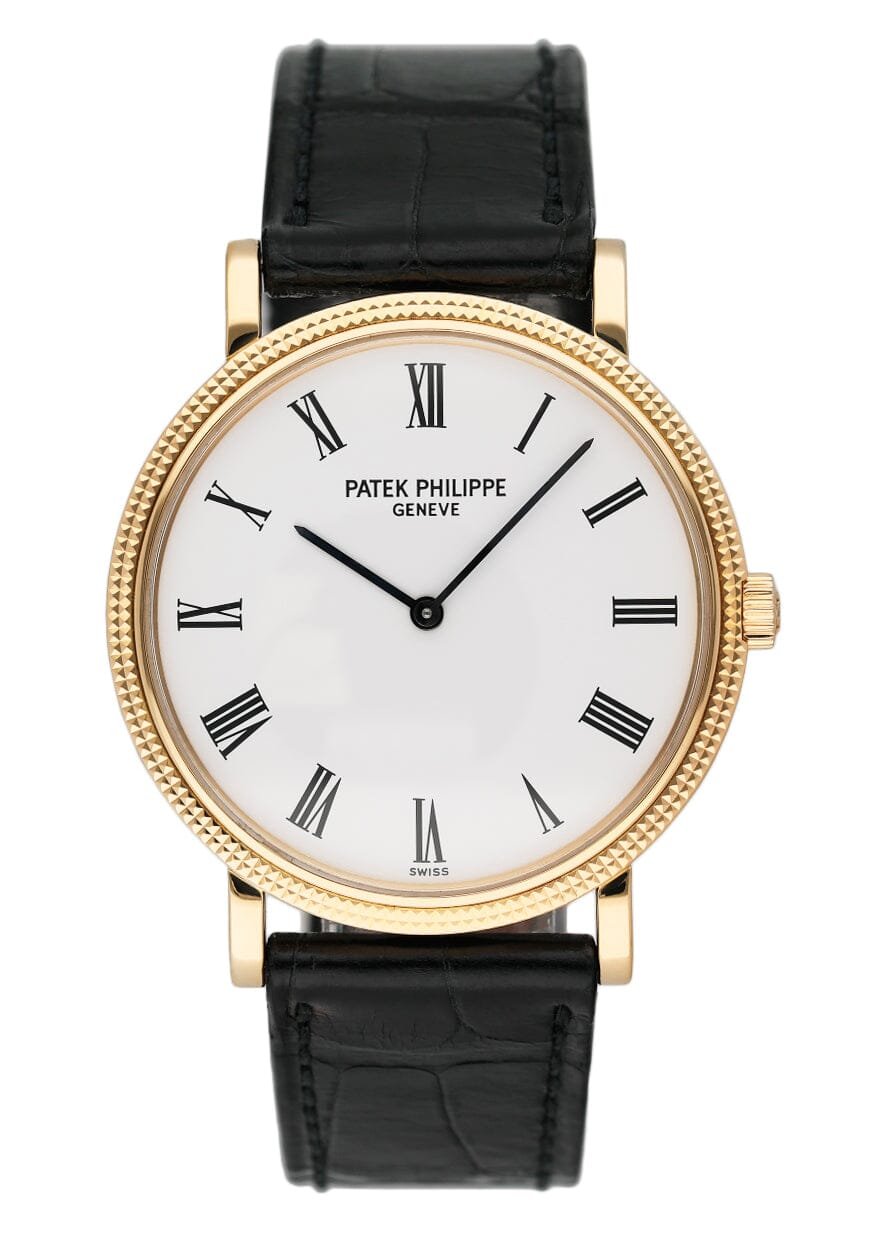 Patek Philippe Calatrava 5120J 18k ouro amarelo Relógio Masculino Caixa e Documentos